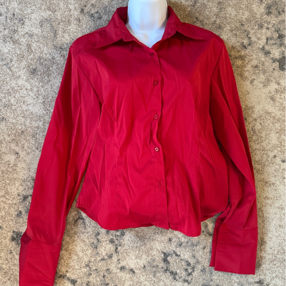 DCC Red Button-Up Shirt